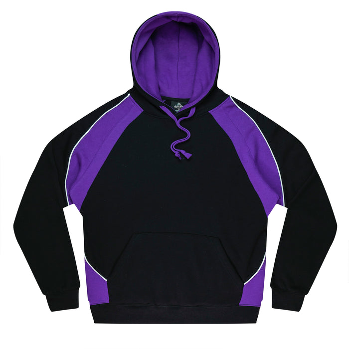 HUXLEY MENS HOODIES - BLK/ELEC. PURPLE/WHT