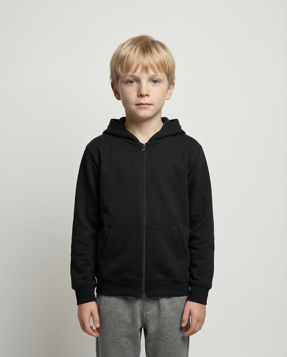 QUEENSCLIFF ZIP KIDS HOODIES - 3528