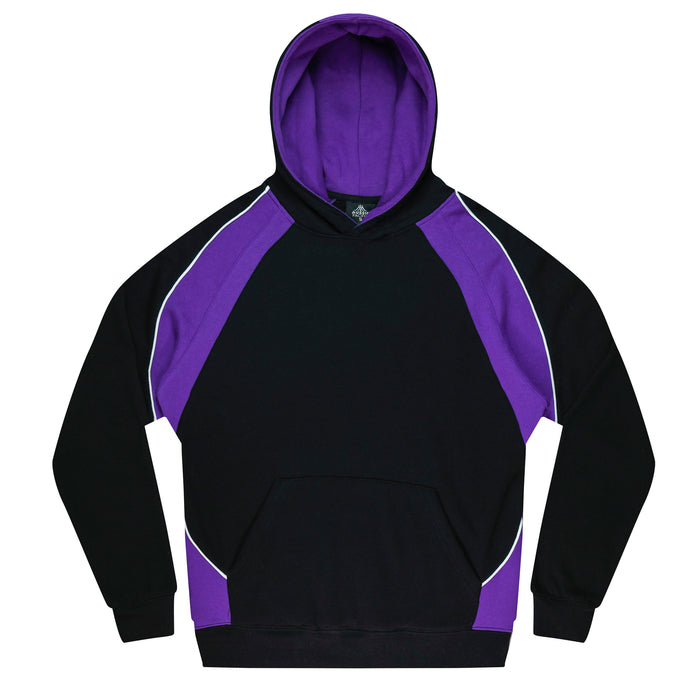 HUXLEY KIDS HOODIES - BLK/ELEC. PURPLE/WHT