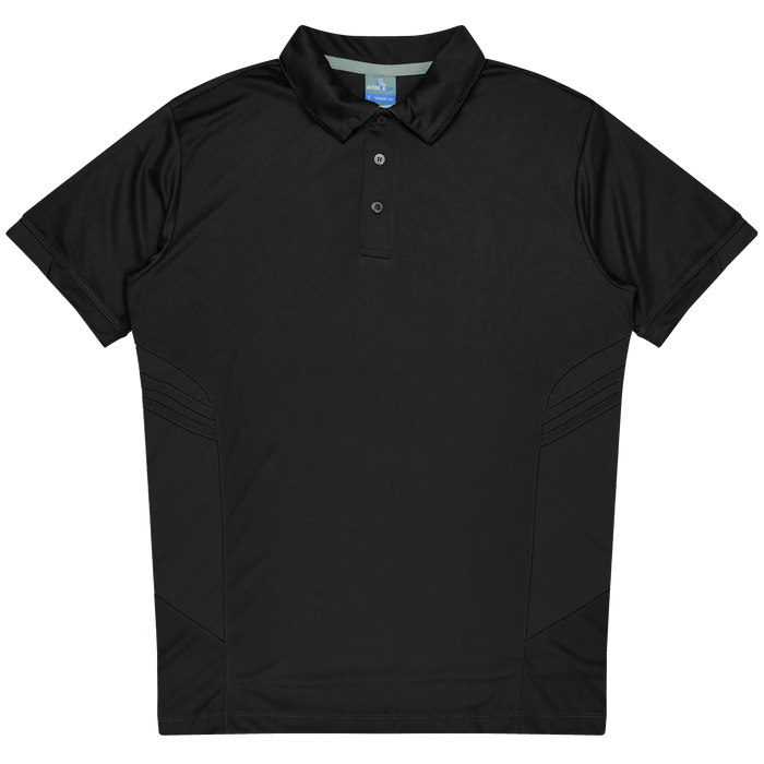 TASMAN MENS POLOS - BLACK