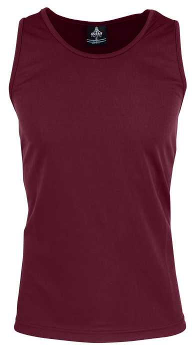 BOTANY MENS SINGLETS - MAROON