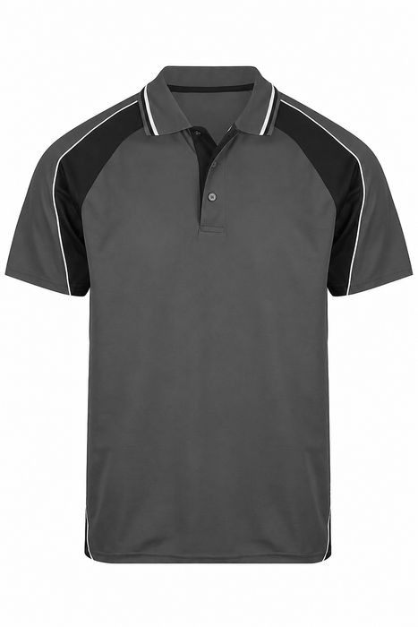 PANORAMA KIDS POLOS - SLATE/BLACK/WHITE