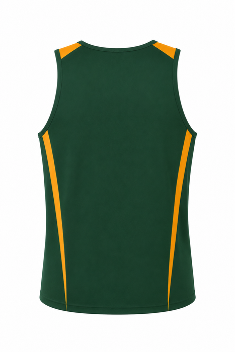 EUREKA MENS SINGLETS - BOTTLE/GOLD