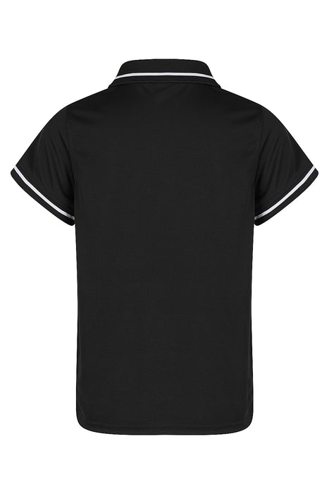 COTTESLOE KIDS POLOS - BLACK/WHITE