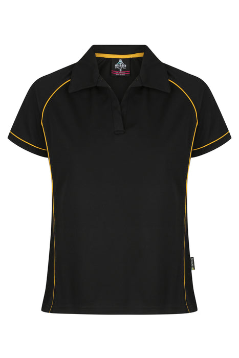 ENDEAVOUR LADY POLOS - BLACK/GOLD