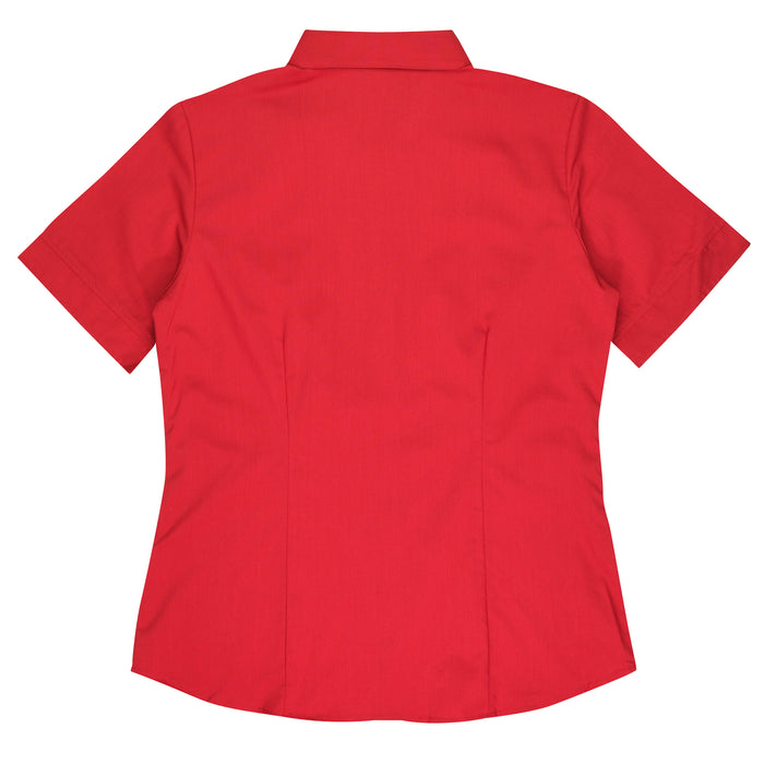 MOSMAN LADY SHIRT SHORT SLEEVE - RED