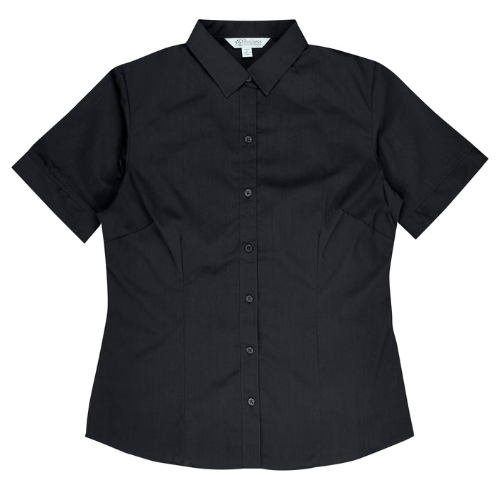 MOSMAN LADY SHIRT SHORT SLEEVE - BLACK