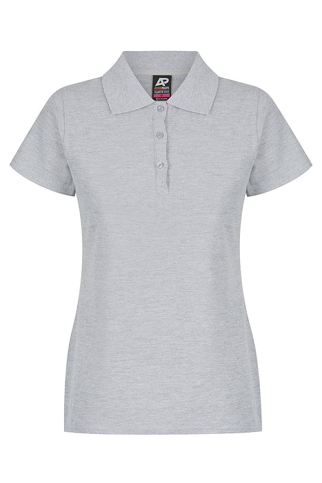 HUNTER LADY POLOS - GREY MARLE