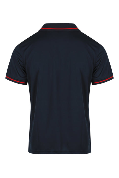 COTTESLOE MENS POLOS - NAVY/RED