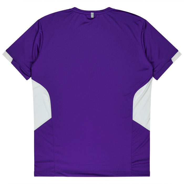 TASMAN MENS TEES - PURPLE/WHITE