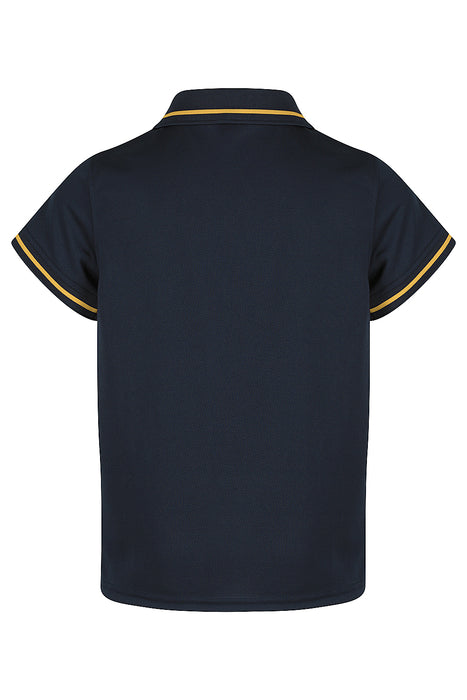 COTTESLOE KIDS POLOS - NAVY/GOLD