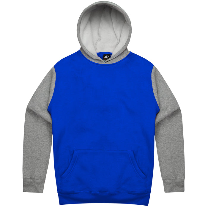 MONASH KIDS HOODIES - ROYAL/GREY