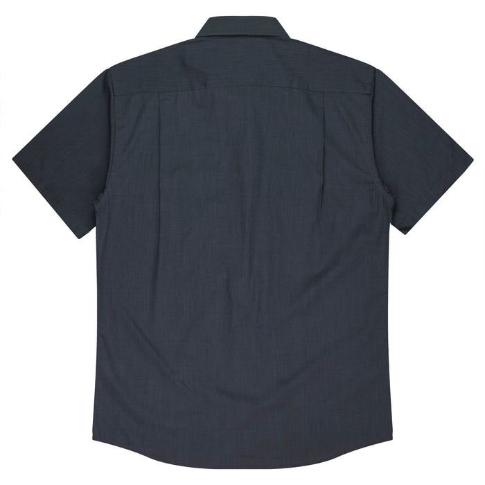 GRANGE MENS SHIRT SHORT SLEEVE - SHADOW GREY