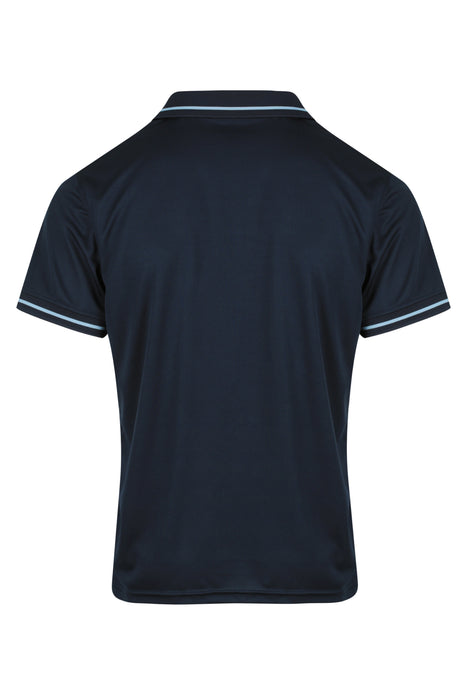 COTTESLOE MENS POLOS - NAVY/SKY