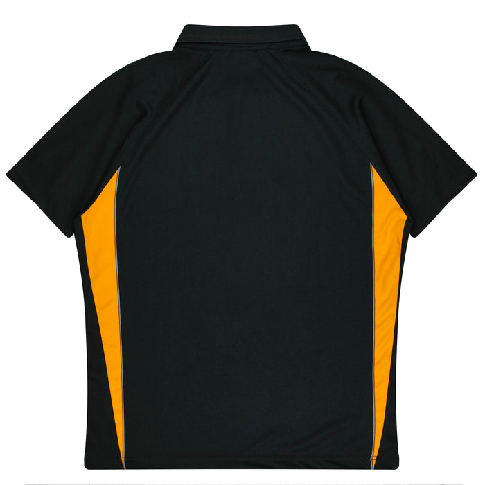 EUREKA MENS POLOS - BLACK/GOLD