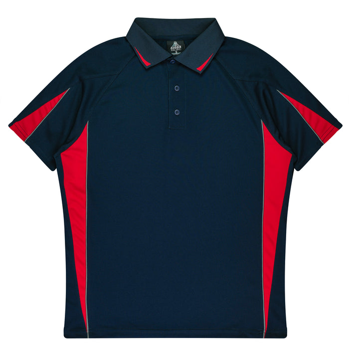 EUREKA MENS POLOS - NAVY/RED