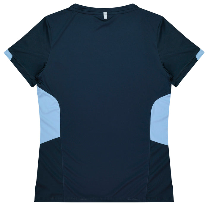 TASMAN LADY TEES - NAVY/SKY