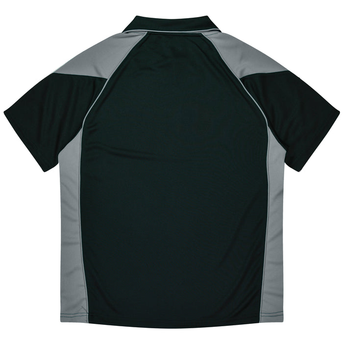 PREMIER MENS POLOS - BLACK/ASHE