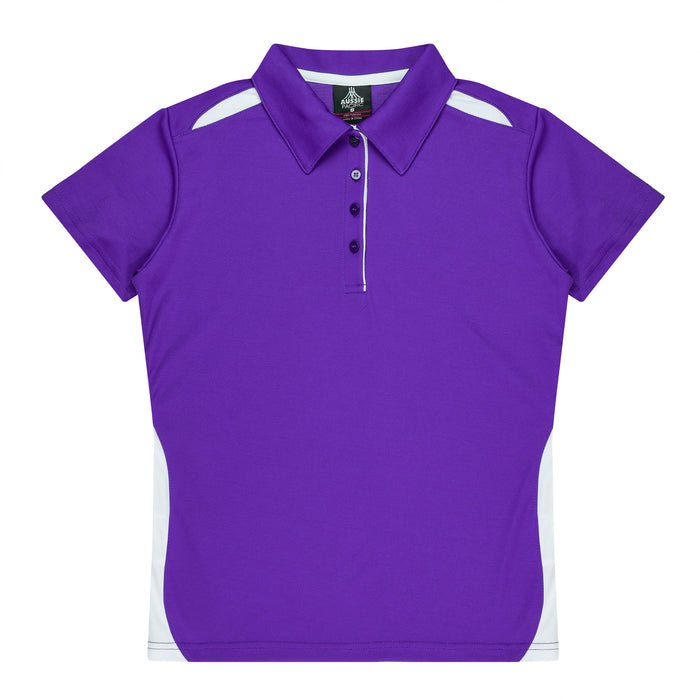 PATERSON LADY POLOS - PURPLE/WHITE