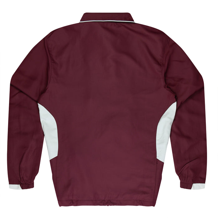 TASMAN KIDS TRACKTOPS - MAROON/WHITE