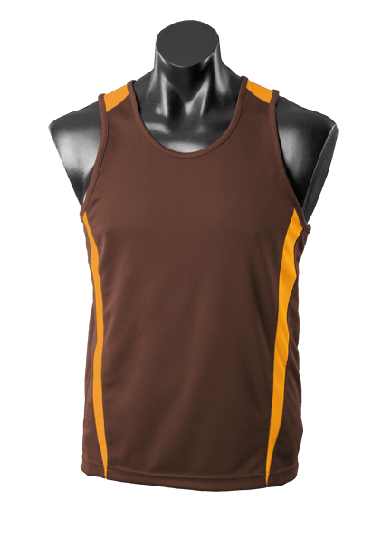 EUREKA KIDS SINGLETS - CHOCOLATE/GOLD