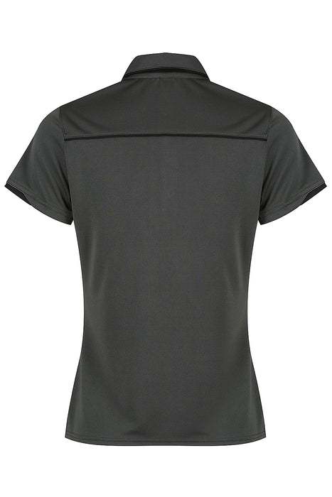 CURRUMBIN LADY POLOS - SLATE/BLACK