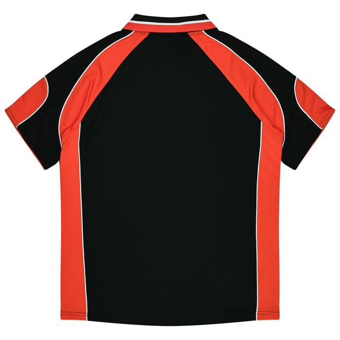 MURRAY KIDS POLOS - BLACK/ORANGE