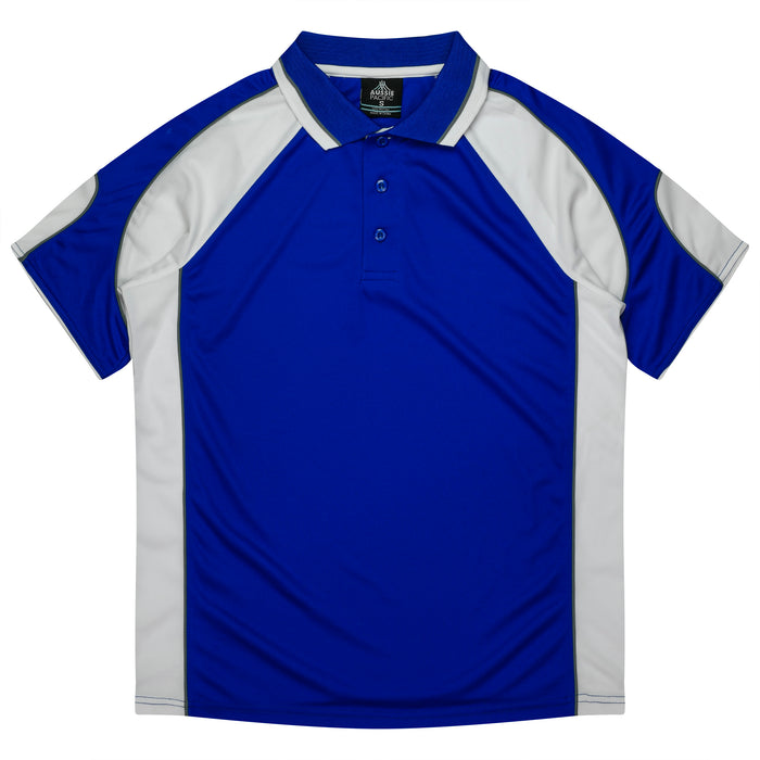 MURRAY KIDS POLOS - ROYAL/WHITE