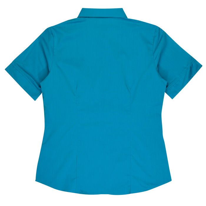 MOSMAN LADY SHIRT SHORT SLEEVE - AQUA