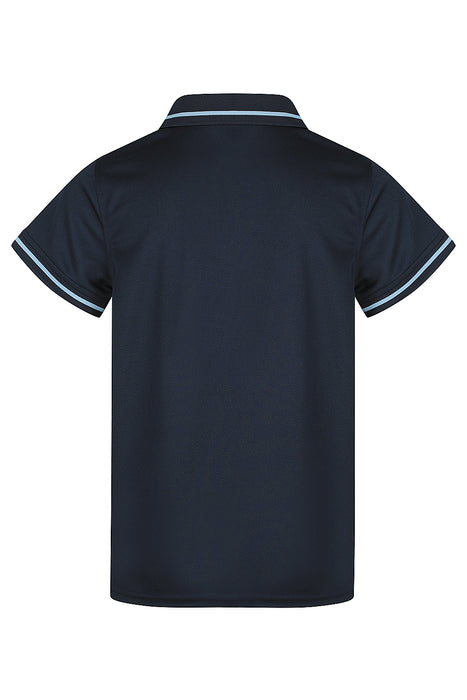 COTTESLOE KIDS POLOS - NAVY/SKY