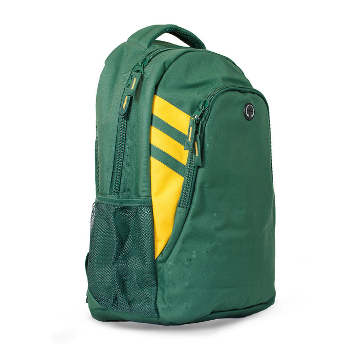 TASMAN BACKPACK - BOTTLE/GOLD