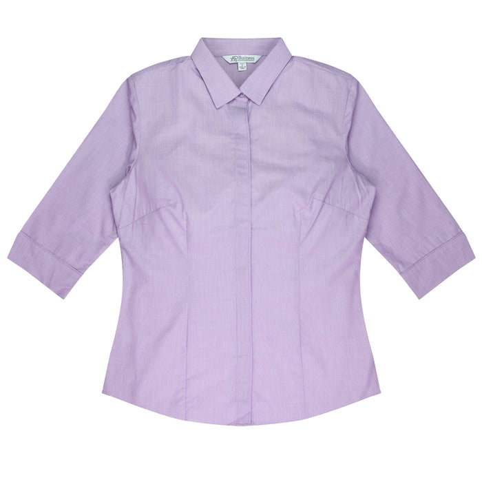 GRANGE LADY SHIRT 3/4 SLEEVE - MAUVE