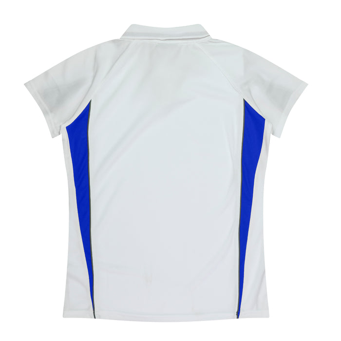 EUREKA LADY POLOS - WHITE/ROYAL