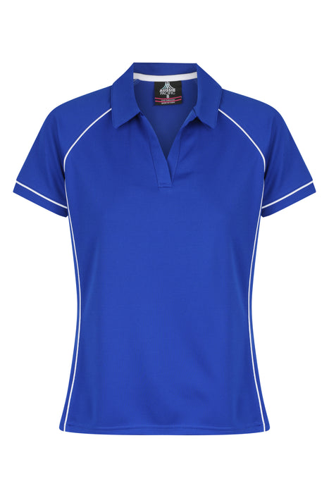 ENDEAVOUR LADY POLOS - ROYAL/WHITE