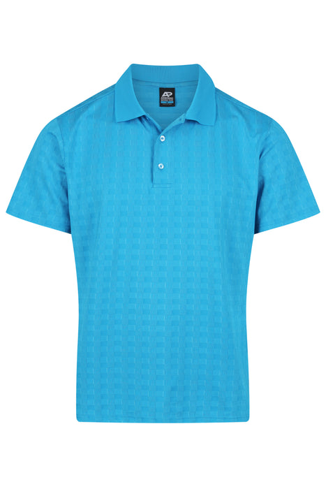 NOOSA MENS POLOS - CYAN