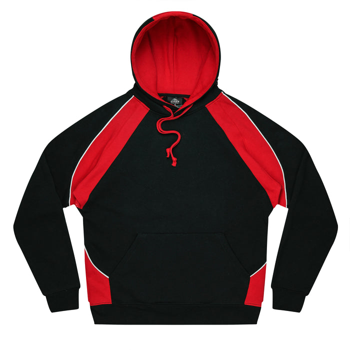 HUXLEY MENS HOODIES - BLACK/RED/WHITE