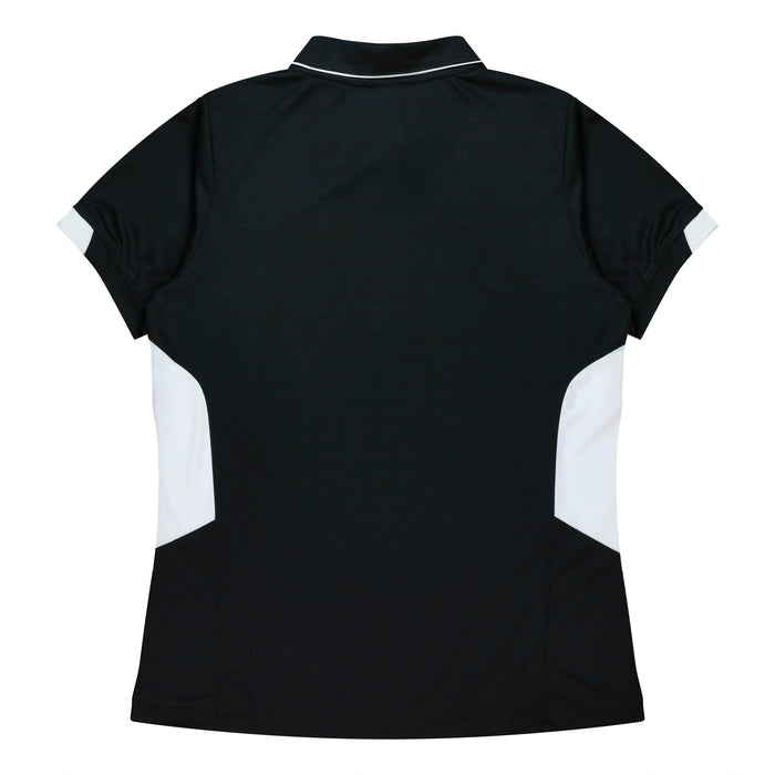 TASMAN LADY POLOS - BLACK/WHITE