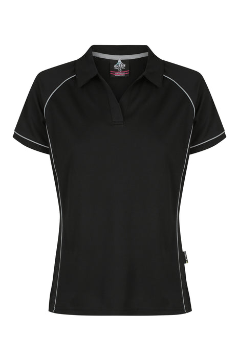 ENDEAVOUR LADY POLOS - BLACK/SILVER