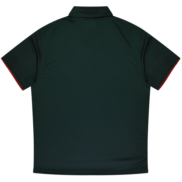 YARRA MENS POLOS - BLACK/RED