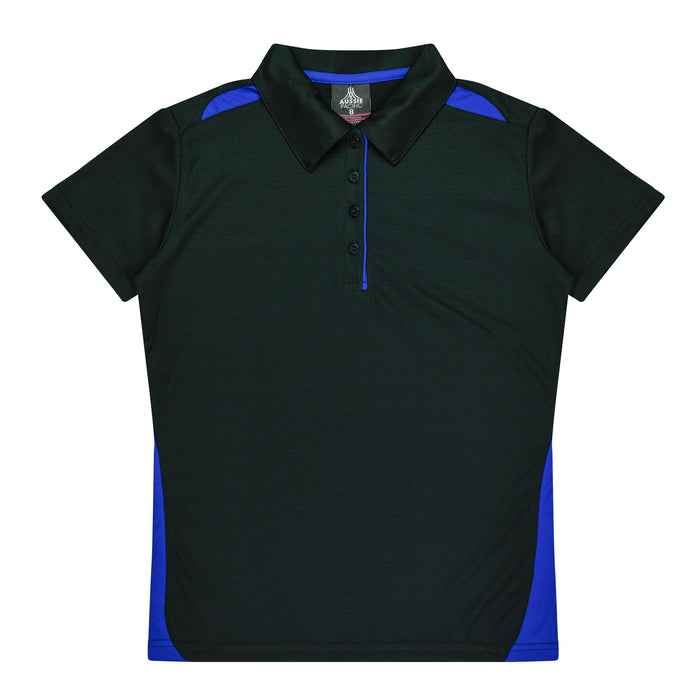 PATERSON LADY POLOS - BLACK/ROYAL