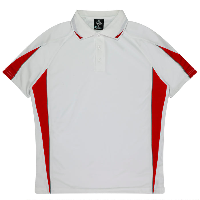 EUREKA KIDS POLOS - WHITE/RED