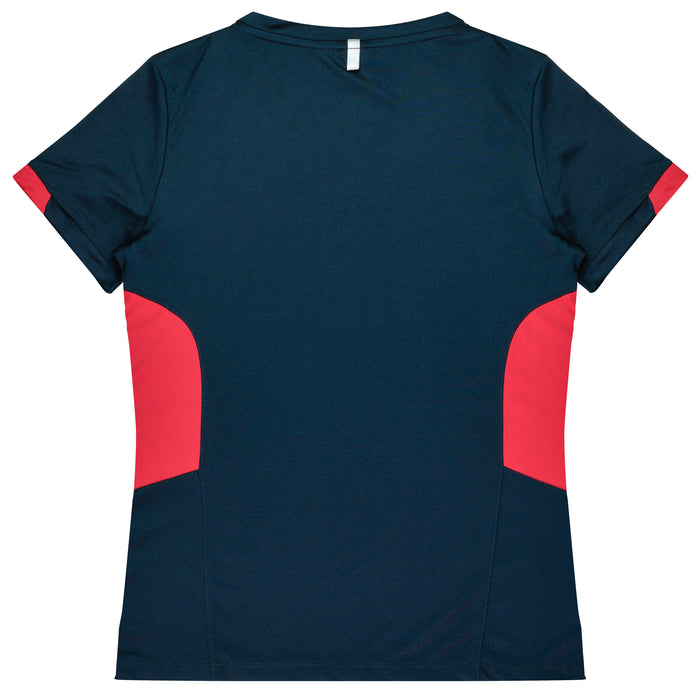 TASMAN LADY TEES - NAVY/RED