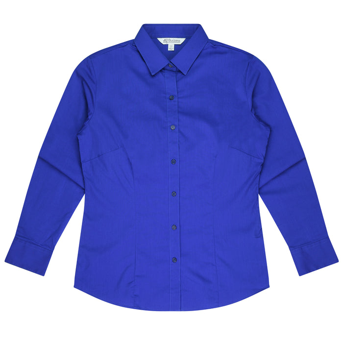 MOSMAN LADY SHIRT LONG SLEEVE - ROYAL