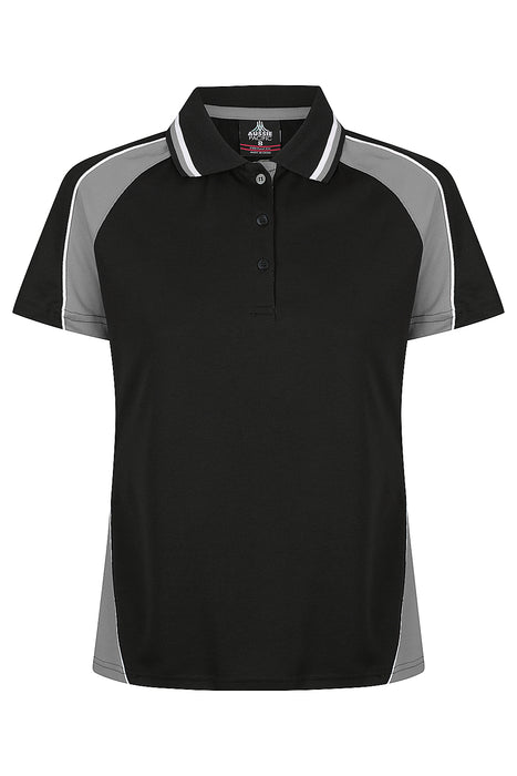 PANORAMA LADY POLOS - BLACK/ASHE/WHITE