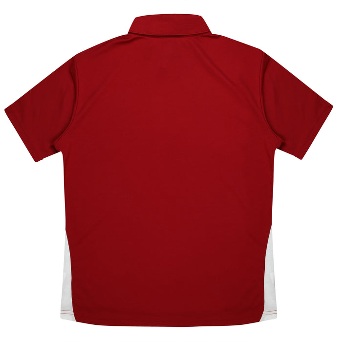 PATERSON MENS POLOS - RED/WHITE