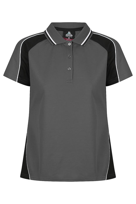 PANORAMA LADY POLOS - SLATE/BLACK/WHITE