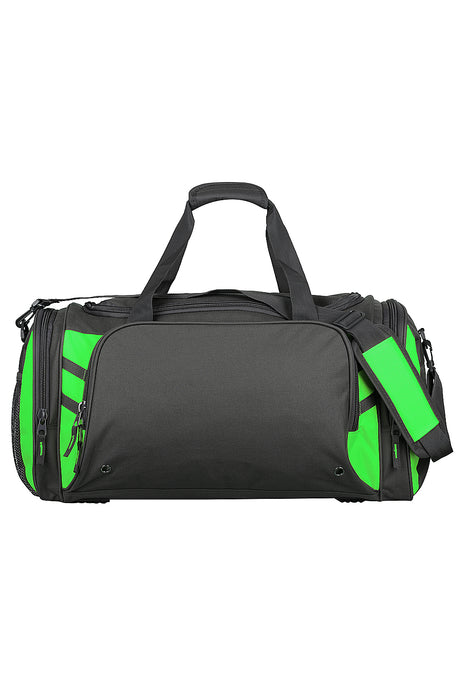 TASMAN SPORTSBAG - SLATE/NEON GREEN