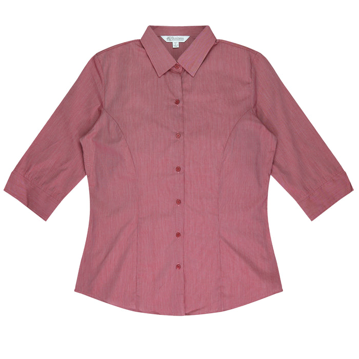 BELAIR LADY SHIRT 3/4 SLEEVE - RED