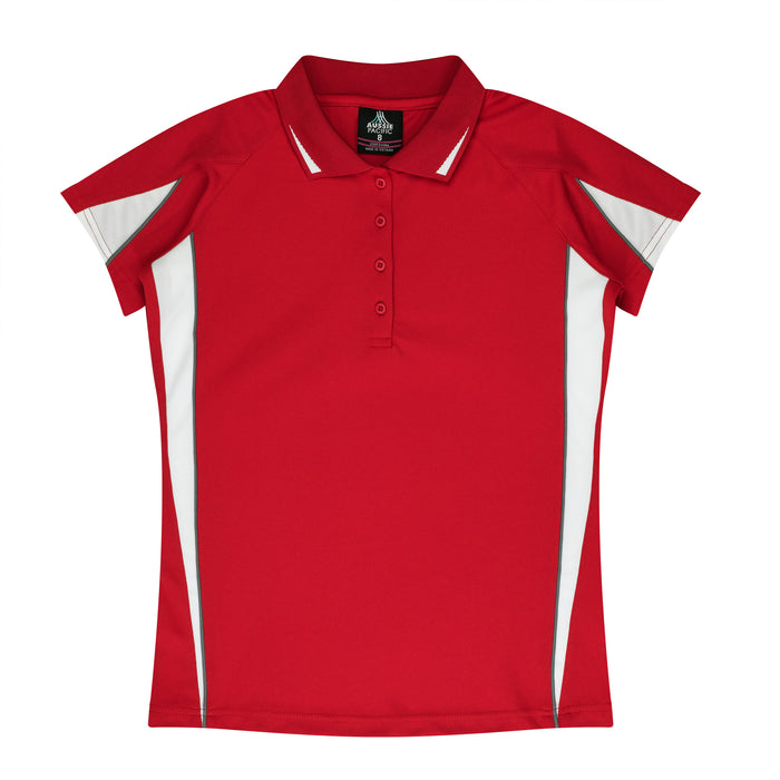 EUREKA LADY POLOS - RED/WHITE