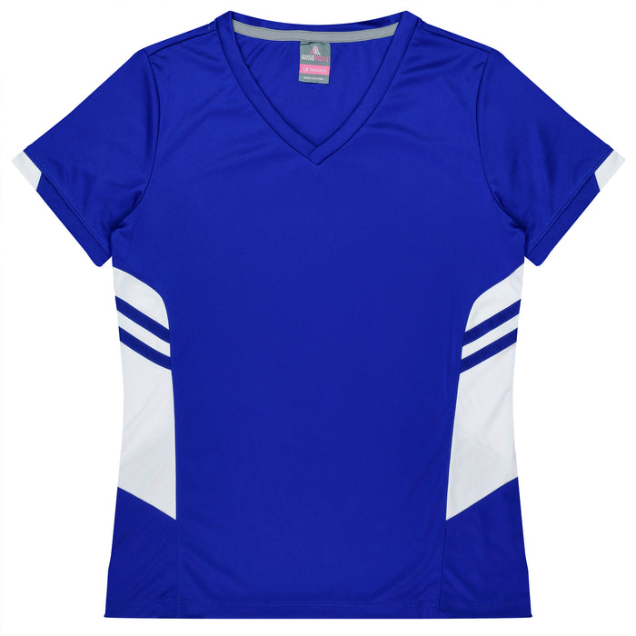 TASMAN LADY TEES - ROYAL/WHITE